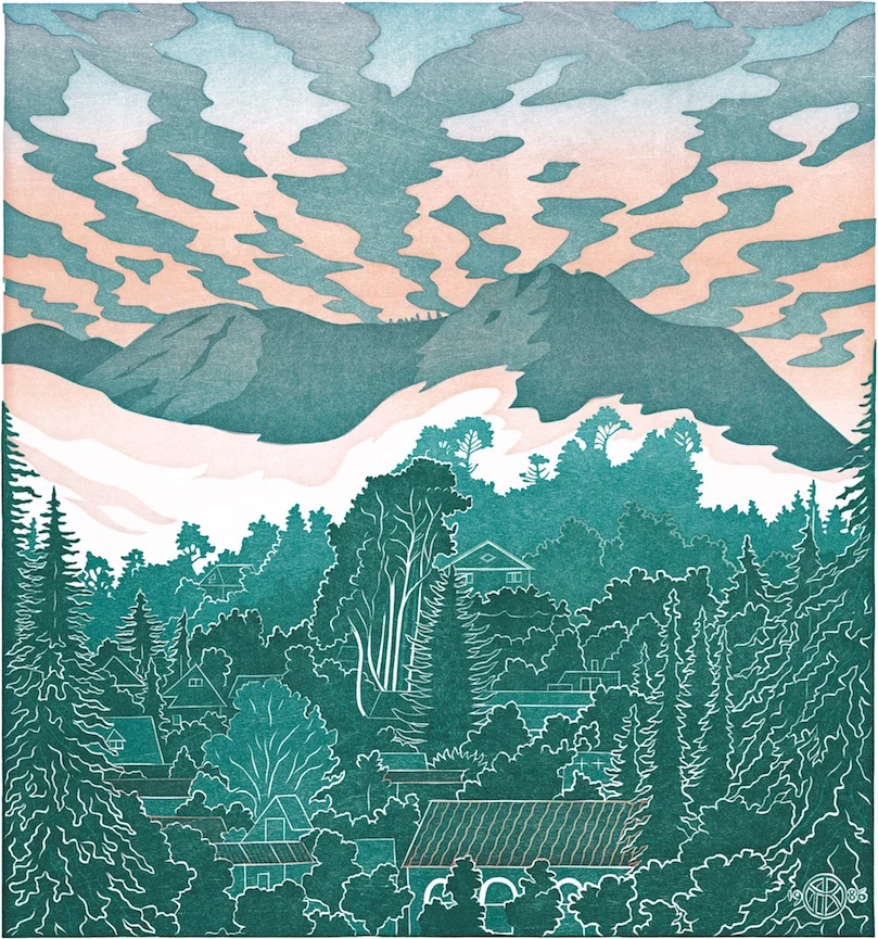 1967年　T.TOMIYA 頓宮隆輔　8号『風景画』/画寸46cm×38cm/ 真作 1967年 T.TOMIYA 頓宮隆輔 8号『風景画』/油彩 油絵 絵画